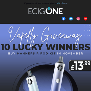 🥳 VAPEFLY MANNERS R GIVEAWAY 🥳