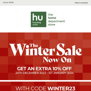 Winter Sale Alert: Extra 10% Off for a Limited Time Only!