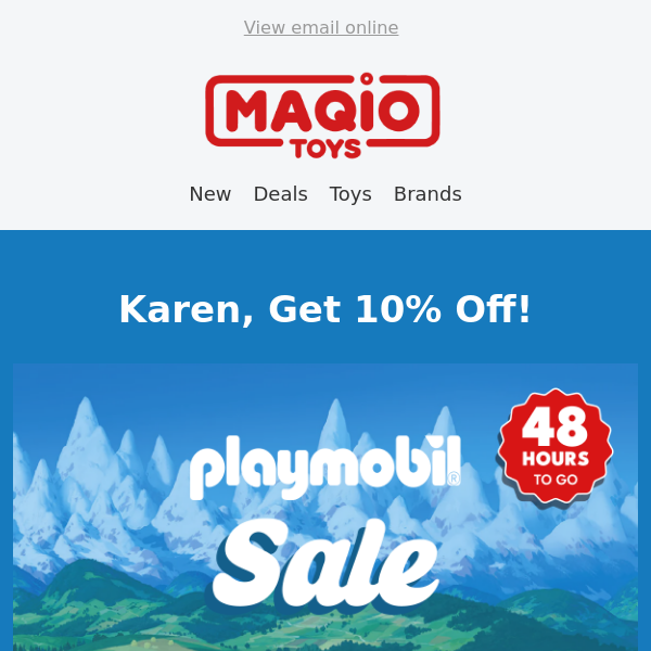 Get 10% Off Playmobil Range! 😀