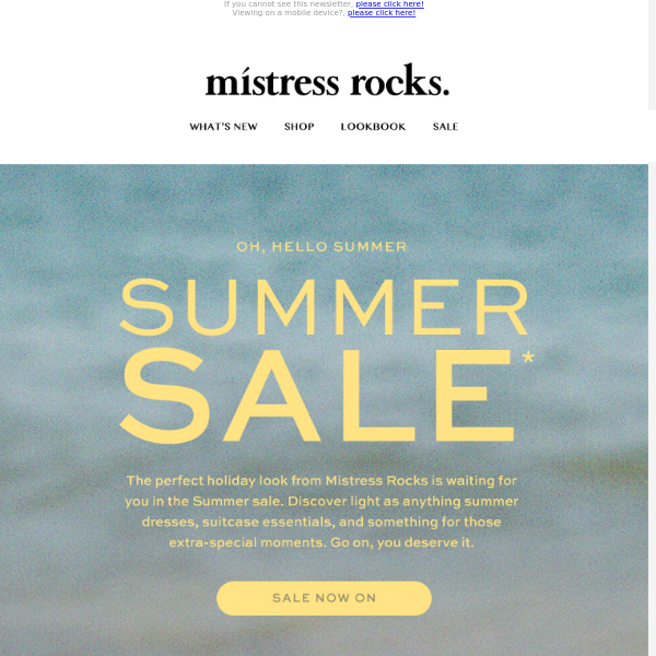 It's Live: Summer Sale