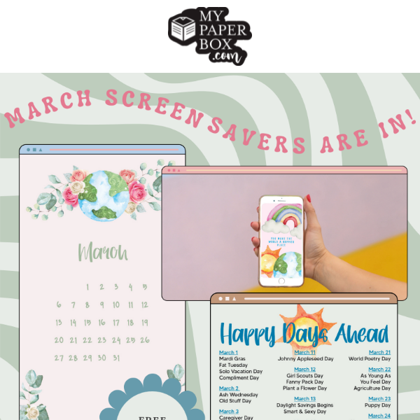 Happy Fri-YAY! ✨Celebrate with NEW Screen Saver Downloads!