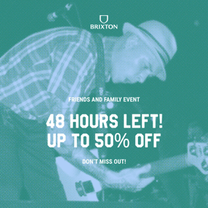 48 Hours left! Up To 50% Off!