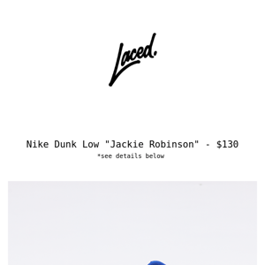 Nike Dunk Low "JACKIE ROBINSON" - RAFFLE 07/23/22