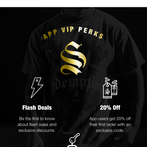 Get VIP perks on our app 👉📱