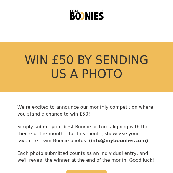 MYBOONIES - WIN £50 BY SENDING A PHOTO