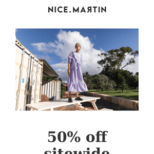 BOXING DAY SALE. 50% off sitewide