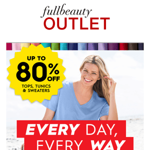 Up to 80% off fall tops? Really?!