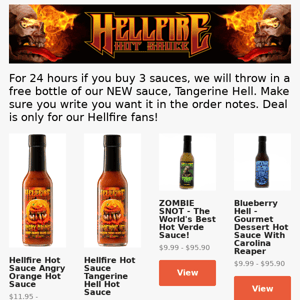 Snag a Free Tangerine Hell!