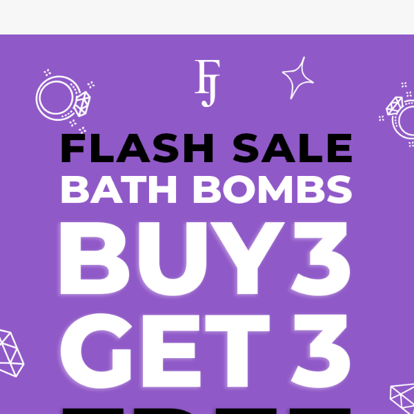 FLASH SALE ⚡ Buy 3, Get 3 FREE Bath Bombs
