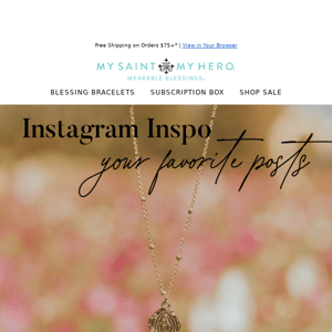 ❤️Find Inspiration with #MySaintMyHero on Instagram❤️