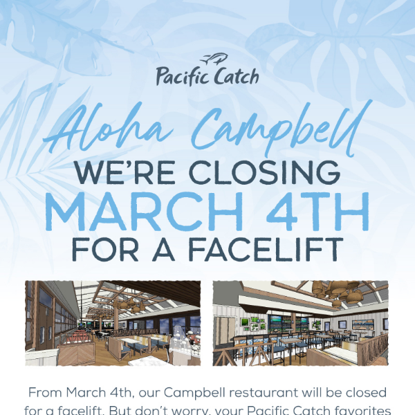 CAMPBELL fans 👋 We're closing for a facelift!