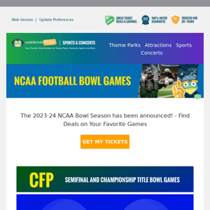 Get the Best Ticket Prices to College Football Bowl Games