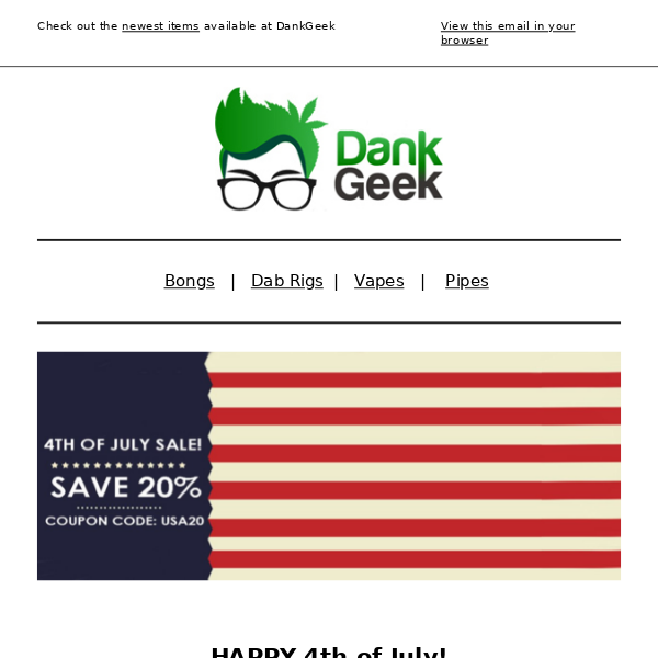 Save 20% Off EVERYTHING! 🇺🇸 July 4th Sale!!!