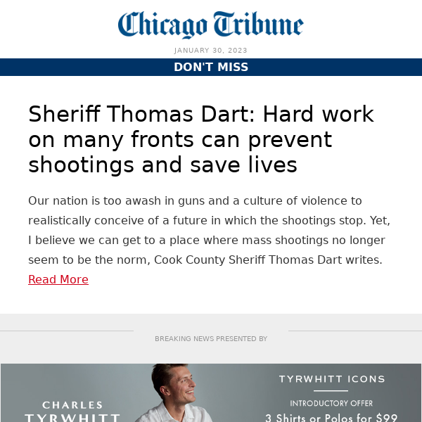 Sheriff Thomas Dart: Hard work on many fronts can prevent shootings and save lives