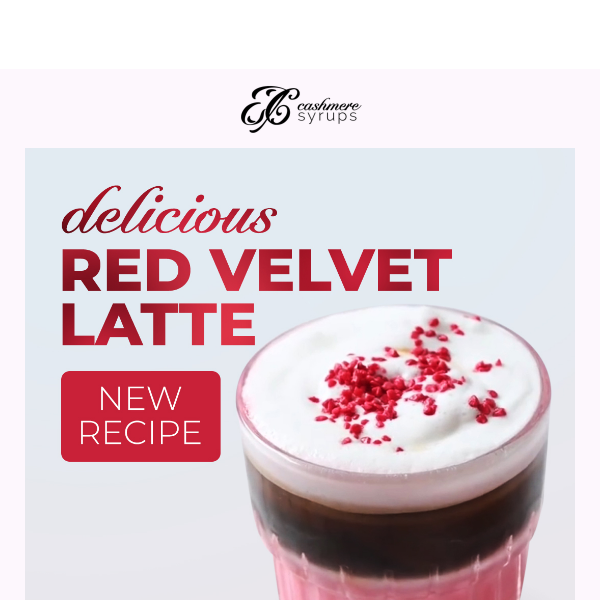 Experience the Luxurious Red Velvet Latte
