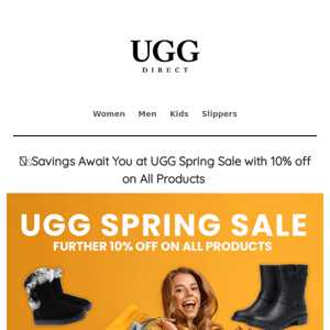 🚨🌼 UGG Spring Sale Alert: Enjoy 10% Discount on Everything + Extra Savings💸