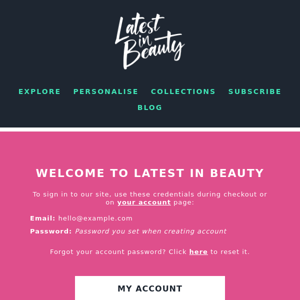 Welcome to Latest in Beauty