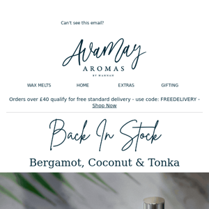 BACK IN STOCK: Bergamot, Coconut & Tonka! 🥥 🌴