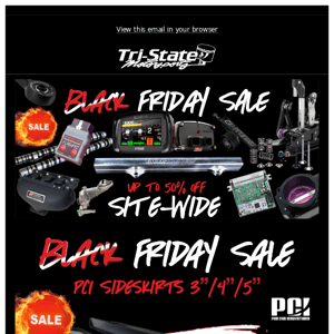 BLACK FRIDAY DEALS: PCI Sideskirts, Innovative Mounts, Torque Mounts!