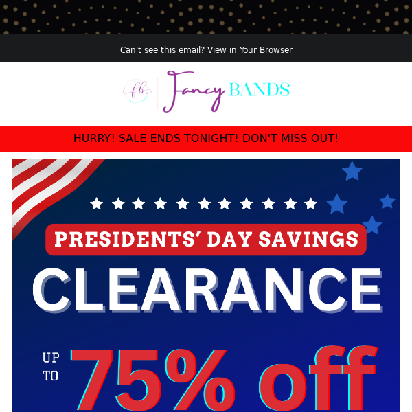 🇺🇸 LAST CHANCE: Presidents' Day Sale Ends Tonight!