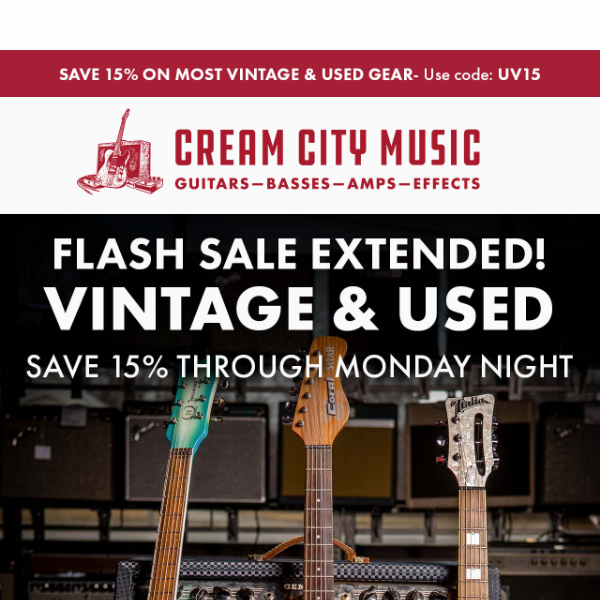Vintage & Used FLASH SALE Extended Through Monday!