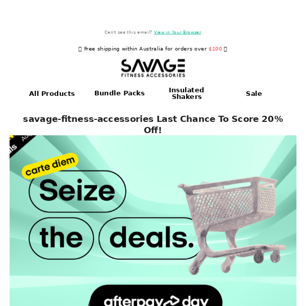 AfterPay Day Sale Ends Tonight! 🛍