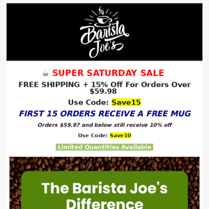 Sunday's best coffee sale ends soon