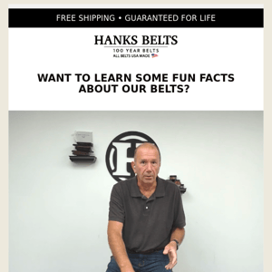 Want to learn some fun facts about our belts?