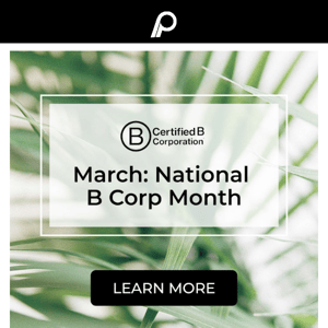 🌎Celebrate National B Corp Month with us!♻️