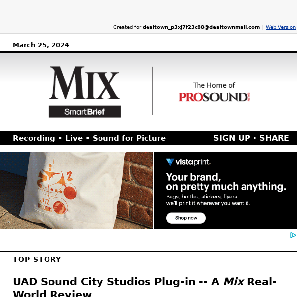 Juno Awards' Production Winners / UAD Sound City Studios Plug-In Review / Inside PAC NYC / Tennessee Legislates to Protect Music Pros from AI / Haim Sister Takes On Film Scoring / Liverpool's 'Tardis' Studio / More!