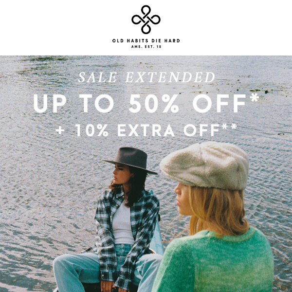SALE EXTENDED — Extra 10% off sale* 🔥