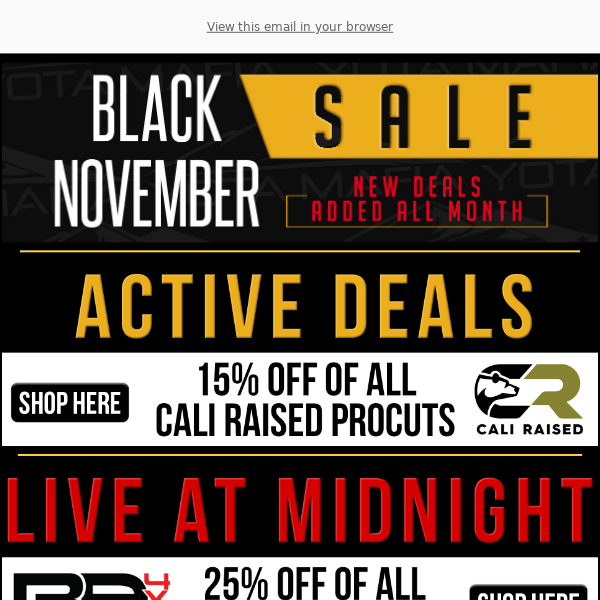 YM | Black November Deals are Here!