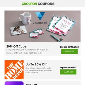 Coach, CVS, Sephora, 50% Off GrubHub, HBO Max & More