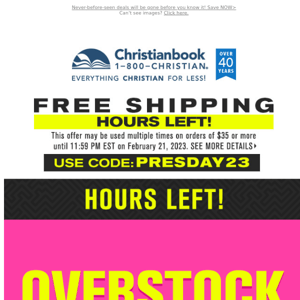 Last Chance: Free Shipping + Only Hours Left for Overstock Savings!