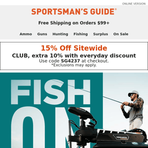 15% Off Your Order | Fishing’s Hottest New Gear is Here