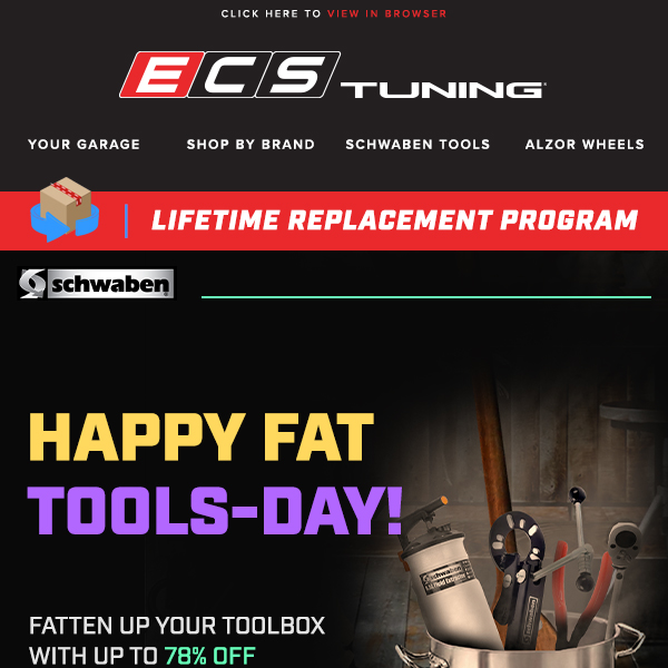 Happy Fat Tools Day - Up To 78% off!