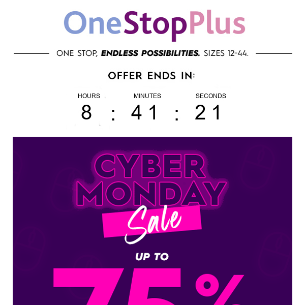 HURRY! Only 24 hours left to save up to 75% off SITEWIDE