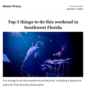 News alert: Top 5 things to do this weekend in Lee County: St. Patrick's Day fun, dog show, Leoma Lovegrove art exhibit