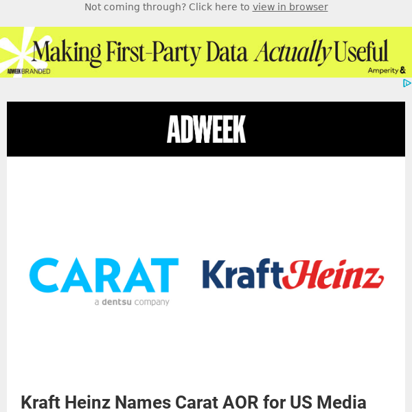 Kraft Heinz Names Carat AOR for US Media