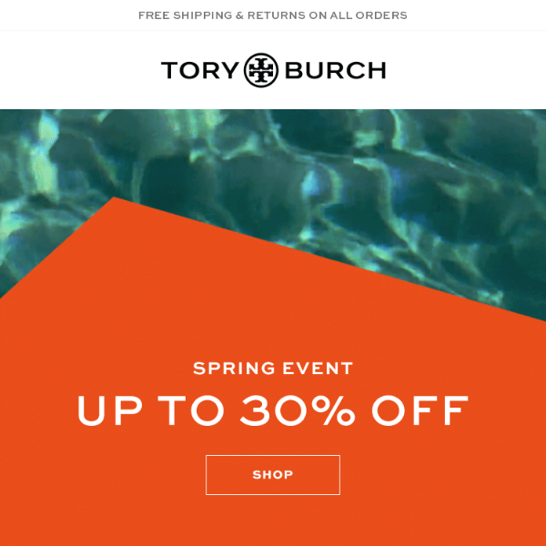 Up to 30% off. Limited quantities. - Tory Burch