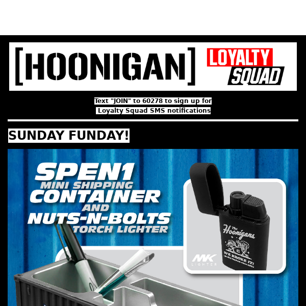 New Drop Alert! Hoonigan Mini Shipping Containers are here!