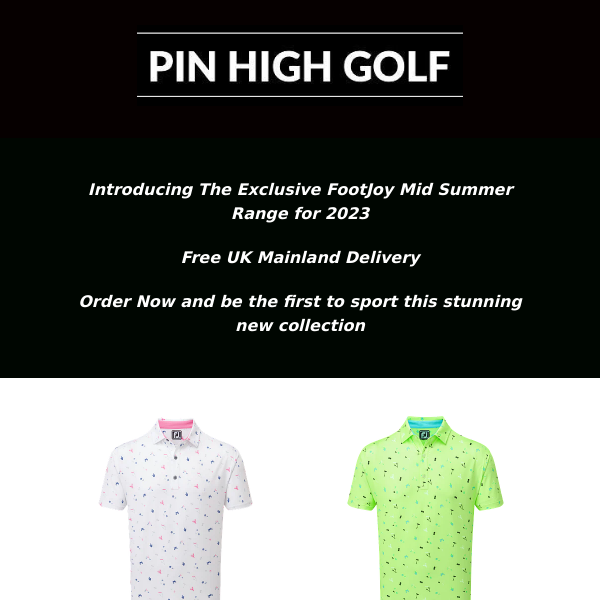 Exclusive New Mid Summer FootJoy Range 2023