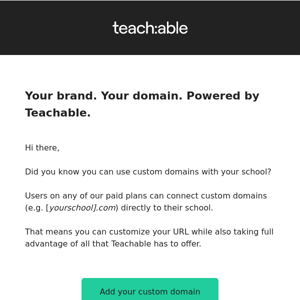 Make your school yours with a custom domain