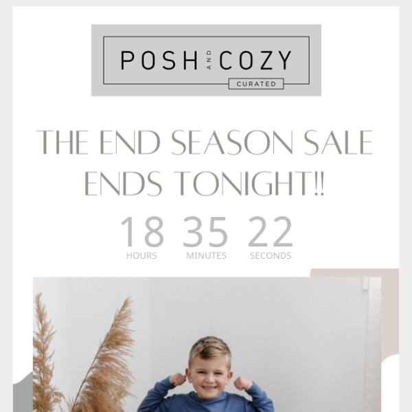 Re: The End Of Season Sale Ends Tonight!!!