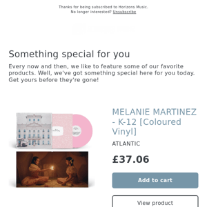 LIMITED! MELANIE MARTINEZ - K-12 [Coloured Vinyl]