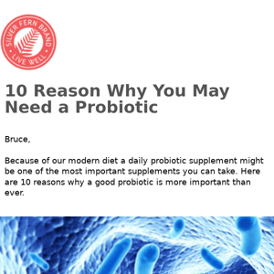 10 Reasons You May Need A Probiotic