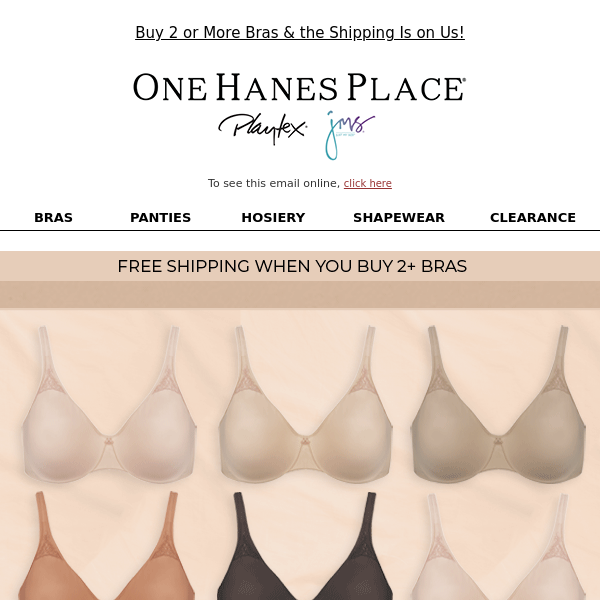 Which Nude Are You? Bras from $17.99 - One Hanes Place