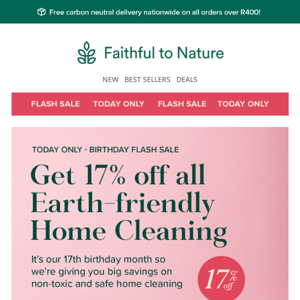 Get 17% Off  Earth-friendly Home Cleaning 🫧