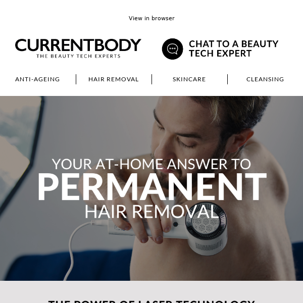 NEW: CurrentBody Skin Laser Hair Removal Device
