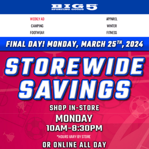 [Final Day!] 👍 $5 off $25